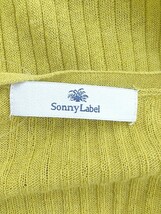 ◇ Sonny Label サニーレーベル URBAN RESEARCH リネン混 ニット 長袖 ロング カーディガン サイズF グリーン レディース P_画像4