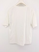◇ ehka sopo エヘカソポ プリント 半袖 Tシャツ カットソー サイズF ホワイト系 レッド レディース P_画像3
