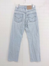 ◇ Levi's リーバイス 505 ジーンズ デニム パンツ サイズW28 L32 インディゴ レディース P_画像3