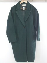◇ chocol raffine robe ショコラ フィネ ローブ 長袖 コート サイズM グリーン系 レディース P_画像1