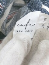 ◇ tree cafe ツリーカフェ ストライプ パンツ ネイビー ホワイト レッド系 レディース P_画像4