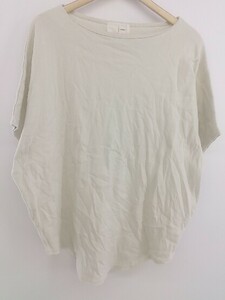 ◇ antiqua アンティカ フレンチスリーブ Tシャツ カットソー サイズF グレー系 レディース P