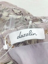 ◇ ◎ dazzlin ダズリン タグ付 花柄 フラワー 七分袖 ロング ワンピース サイズS グレイッシュパープル レディース P_画像5