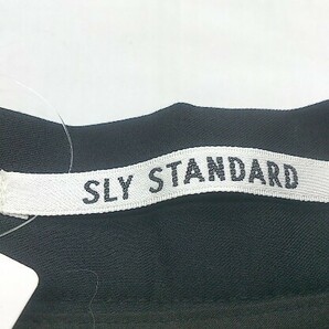 ◇ SLY STANDARD スライ スタンダード タック ハイウエスト パンツ サイズ1 ブラック レディース Pの画像4