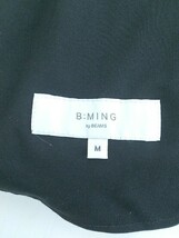 ◇ B:MING by BEAMS ウエストゴム ジップポケット ストレッチ パンツ ブラック レディース P_画像4