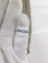 ◇ OPAQUE.CLIP ウエストゴム 装飾ラメ ニット ロング プリーツ スカート サイズ40/L ベージュ系 レディース P_画像4