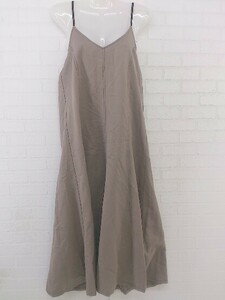 * natural couture natural kchu-ru camisole long One-piece size F beige lady's P