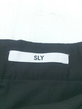 ◇ SLY スライ リネン混 ロング タイト スカート サイズ0 ブラック レディース P_画像4