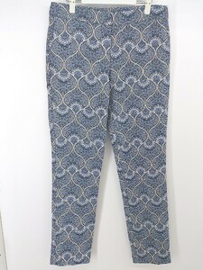 ◇ Laura Ashley ローラ アシュレイ 総柄 パンツ サイズUK12 EUR38 USA8 ブルー マルチ レディース P