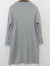 ◇ Spick & Span スピック＆スパン スタンドネック 長袖 ミニ ワンピース グレー レディース P_画像3