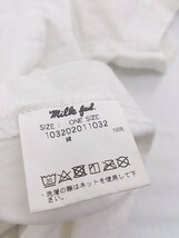 ◇ MILKFED. ミルクフェド プリント 半袖 Tシャツ カットソー サイズ ONE ホワイト レディース E_画像6