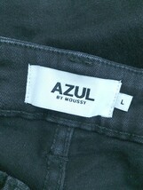 ◇ AZUL BY MOUSSY ダメージ加工 ストレッチ ジーンズ デニム パンツ サイズL ブラック レディース P_画像4