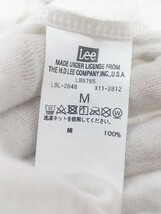 ◇ Lee × Discoat クルーネック ロゴ刺繍 半袖 Tシャツ カットソー サイズM ホワイト レディース P_画像5