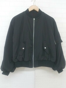 * Ray BEAMS Ray Beams reversible long sleeve Zip up jacket size 0 black lady's P