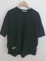 ◇ URBAN ISLAND SOCIETY アーバンアイランドソサエティ ポケット 半袖 Tシャツ カットソー サイズL ブラック レディース P_画像2