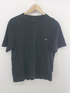 ◇ L. L. Bean エルエルビーン 胸ポケット 半袖 Tシャツ カットソー サイズ M ブラック レディース P