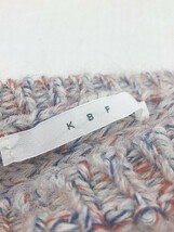 ◇ KBF アーバンリサーチ メランジ調 長袖 ニット セーター サイズF レッド ホワイト系 ブルー レディース P_画像4