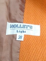 ◇ NOLLEY'S ノーリーズ ウール 長袖 コート サイズ38 オレンジ レディース P_画像4