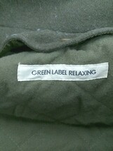 ◇ green label relaxing UNITED ARROWS フード付き 長袖 ジップアップ コート サイズ36 カーキ レディース P_画像4