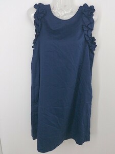 * AG by aquagirl frill no sleeve Mini One-piece size M navy lady's P