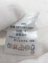 ◇ ◎ KBF URBAN RESEARCH ニット 切替 ノースリーブ 膝下丈 ワンピース サイズF ホワイト系 ベージュ マルチ レディース P_画像5