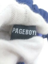 ◇ PAGEBOYLIM ページボーイリム ウエストゴム フレア パンツ サイズF パープル系 ネイビー系 レディース P_画像4