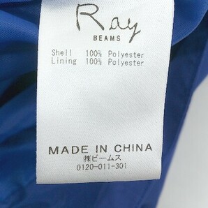 ◇ Ray BEAMS レイ ビームス ショート丈 長袖 コーチ ジャケット ブルー レディース Pの画像5