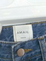 ◇ AMAIL アマイル カットオフ デニム ジーンズ パンツ サイズS インディゴ レディース P_画像4