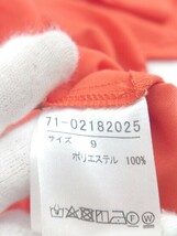◇ INED イネド 八分袖 チュニック サイズ9 レッド系 オレンジ系 レディース P_画像5