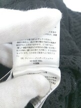 ◇ abitokyo アビトーキョー 透かし編み 半袖 膝下丈 ニットワンピース サイズ0 ブラック レディース P_画像6
