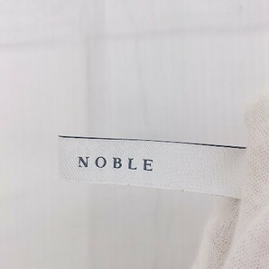 ◇ ◎ NOBLE ノーブル 半袖 ロング ワンピース アイボリー レディース Pの画像4