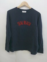 ◇ Sonny Label サニーレーベル URBAN RESEARCH 刺繍 長袖 トレーナー サイズM ネイビー レッド系 レディース P_画像1