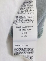 ◇ Diosfront 切替 ウエストリボン 長袖 膝下丈 ワンピース サイズXL サックスブルー ブラック レディース P_画像6