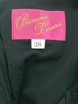 ◇ Bianna Lovers フォーマル 総レース 長袖 ミニ ドレス ワンピース サイズ38 ブラック レディース P_画像4