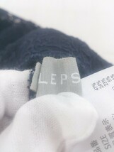◇ LEPSIM レプシィム 総レース 膝下丈 タイト スカート サイズM ネイビー系 レディース P_画像4