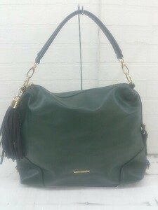 # a.v.va-veve tassel handbag green lady's P