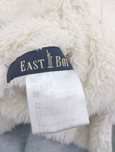 ◇ EASTBOY イーストボーイ リバーシブル ボア 長袖 ジップアップ パーカー サイズ9 グレー アイボリー レディース P_画像4