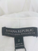 ◇ BANANA REPUBLIC バナナリパブリック センタープレス パンツ サイズ2 アイボリー レディース P_画像4