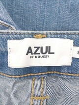 ◇ AZUL BY MOUSSY ダメージ加工 カットオフ デニム ジーンズ パンツ サイズS ライトブルー系 レディース P_画像4