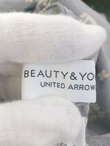 ◇ BEAUTY & YOUTH UNITED ARROWS 総柄 半袖 膝下丈 ワンピース サイズS ブラック イエロー レディース P_画像4