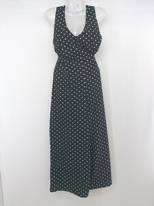 * ADIRA Adi la dot polka dot overall size M black white lady's P