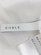 ◇ NOBLE ノーブル サテン調 ウエストゴム ロング ギャザー スカート サイズ38 ライトベージュ系 レディース P_画像4