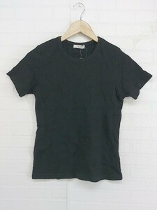 ◇ FREAK'S STORE フリークスストア ワッフル 半袖 カットソー サイズF ブラック レディース P