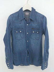 ◇ Lee Lee Lie Denim Denim Western Shirt Size M Indigo Ladies P