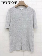 ◇ BEAUTY&YOUTH ビューティ&ユース UNITED ARROWS リネン100% ニット 半袖 セーター サイズM グレー メンズ_画像1