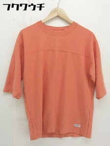 ◇ heavy weight BAYFLOW ベイフロー 半袖 Tシャツ カットソー サイズ3 オレンジ系 メンズ