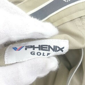 ◇ PHENIX フェニックス タック チノパン パンツ ゴルフウエア サイズ 82 ベージュ メンズの画像4