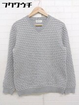 ◇ Calvin Klein カルバンクライン 長袖 ニット セーター サイズL グレー メンズ_画像1