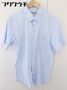 ◇ green label relaxing グリーンレーベル UNITED ARROWS ボタンダウン BD 半袖 シャツ サイズXL サックスブルー メンズ