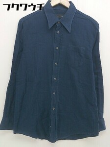 * UNTITLED Untitled рубашка с длинным рукавом размер 3 темно-синий мужской 